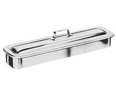 Tray Instr/Cthr W/Cvr Ss 17" Grafco