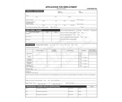 Application For Employment 3294R