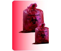 Biohazard Waste Bag Medegen Medical Products 5 - 6 gal. Red Polyethylene 16 X 24 Inch