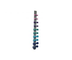 10-Piece Dumbbell Set with Wall Rack (2 of each: 1-5 lbs.)