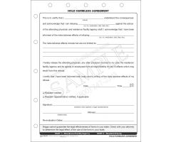 Assisted Living Holds Harmless Agreement Form