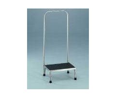 Step Stool with Handrail MRI 1-Step Stainless Steel 8-1/2 Inch Step Height 332069