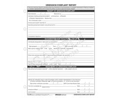 Grievance Complaint Report Form