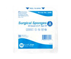 Surgical Gauze Sponge - Sterile 10's, 4" x 4" 12 Ply