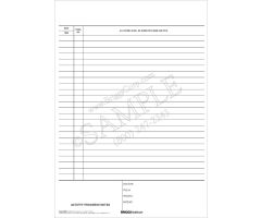 Assisted Living Activity Progress Note Pad