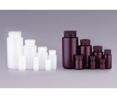 125ml Amber Color Round PP Storage Bottle, Wide Mouth, Sterile, 10/pk, 100/cs