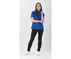Women's Performance Short-Sleeve Polo Shirt, Royal Blue, Size 3XL