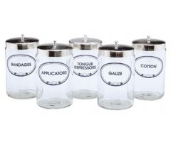 Sundry Jar Gls W/Cvr Cotton Grafco