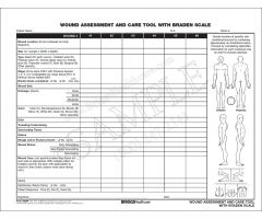 Wound Assessment and Care Tool with Braden Scale ( Pack of 5)