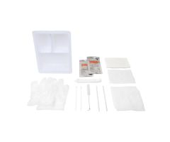 Tracheostomy Care Kit - Three Compartment Saline Tray, 20/cs