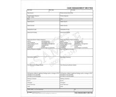 Case Management Meeting Form ( Pack of 2)