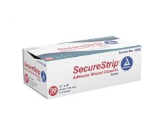 SecureStrip Adhesive Wound Closures - Sterile, 1/2" x 4"