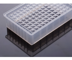 Reservoir microplates without caps, single well, 96 troughs, low profile 31.4mm height, 195ml, Sterile, 10/pk, 50/cs