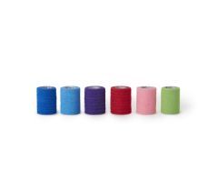 Cohesive Bandage CoFlex® NL 3 Inch X 5 Yard 12 lbs. Tensile Strength Self-adherent Closure Neon Pink / Blue / Purple / Light Blue / Neon Green / Red NonSterile
