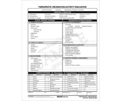 Therapeutic Recreation/Activity Assessment - Side ( pack of 5)