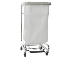 Hamper Stand  Surgery Soiled Linen Rectangular Opening 30 to 33 gal. Capacity Foot Pedal Self-Closing Lid