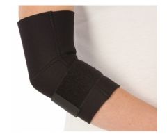 Elbow Support PROCARE Large Pull on with Strap Tennis Elbow Left or Right Elbow Black
