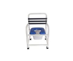 Patented Infection Control Shower Commode Chair DNE-385-3TWL