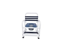 Patented Infection Control Shower Commode Chair DNE-385-3TWL-SF