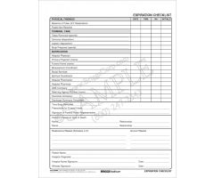 Expiration Checklist Form