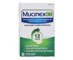 Mucinex DM Tablets 600/30mg Extended Release UD 20/Bx