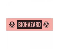 Label Biohazard Tape Red 2x1/2" 500/Rl 500/Rl