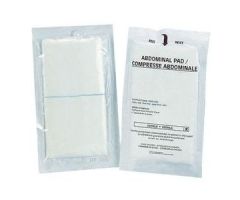 Abdominal Pad, 8" x 10" Sterile, White