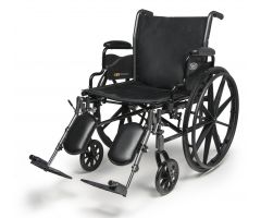 W/C Travl3Pls 18X16 Adjhgharm Dskft 300Lb Flpbck Ej