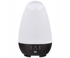 HEALTHSMART AROMATHERAPY DIFFUSER COOL MIST HUMIDIFIER - OIL DIFFUSER FOR ESSENTIAL OILS, WHITE