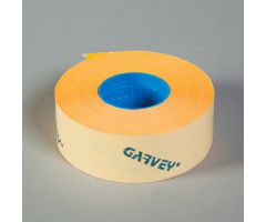 Expiration date gun labels, 1 line, high visibility orange