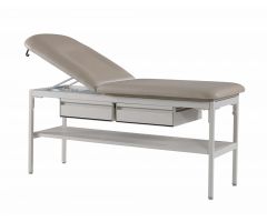 Table, Adj Back W//Drawers Dusty Blue