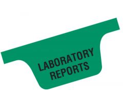 Chart Divider Tab - Laboratory Reports - Paper - Side