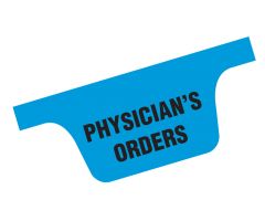 Chart Divider Tab - Physicians Orders - Paper - Bottom