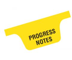 Chart Divider Tab - Progress Notes - Paper - Bottom
