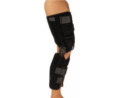 Knee Immobilizer KneeRANGER II Medium Hook and Loop Closure 16 to 18 Inch Circumference 24 Inch Length Left or Right Knee
