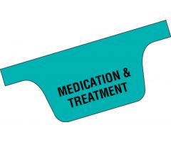 Chart Divider Tab - Medication & Treatment - Paper - Side