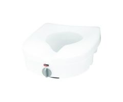 Raised Toilet Seat E-Z Lock™ 5 Inch Height White 300 lbs. Weight Capacity, 421041EA