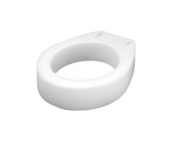 Raised Toilet Seat Carex® 3-1/2 Inch Height White 300 lbs. Weight Capacity, 421042EA