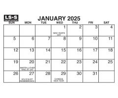 Large Print Calendar