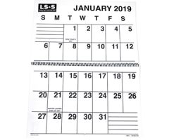 Extra Large Print Calendar
