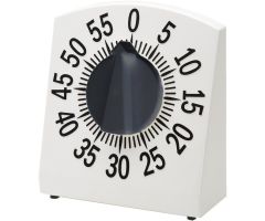 Tactile Low Vision Timer White with Black Numbers