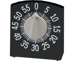Tactile Low Vision Timer Black with White Numbers
