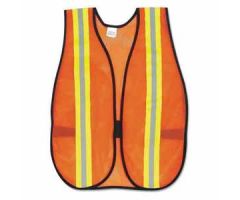 Safety Vest - Orange with Reflective Strips