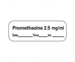 Label Promethazine 2.5 600/Roll 600/Roll