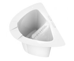 Nuns Cap Specimen Collection Container, White