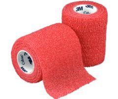Self-Adherent Wrap, Lightweight, Latex, Non-Sterile 3"x 5 yds, Red