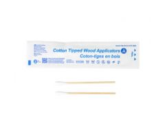 Cotton Tipped Wood Applicators - Sterile, 3"