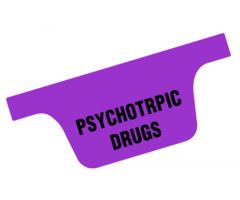 Chart Divider Tab - Psychotropic Drugs - Tyvek - Bottom