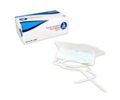 Surgical Mask with Eye Shield Dynarex Pleated Tie Closure One Size Fits Most White NonSterile ASTM Level 1 Adult