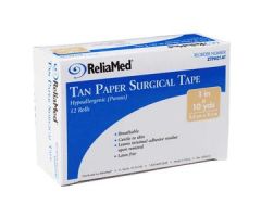 ReliaMed Paper Tan Tape, Latex-Free, 1" x 10 yds
